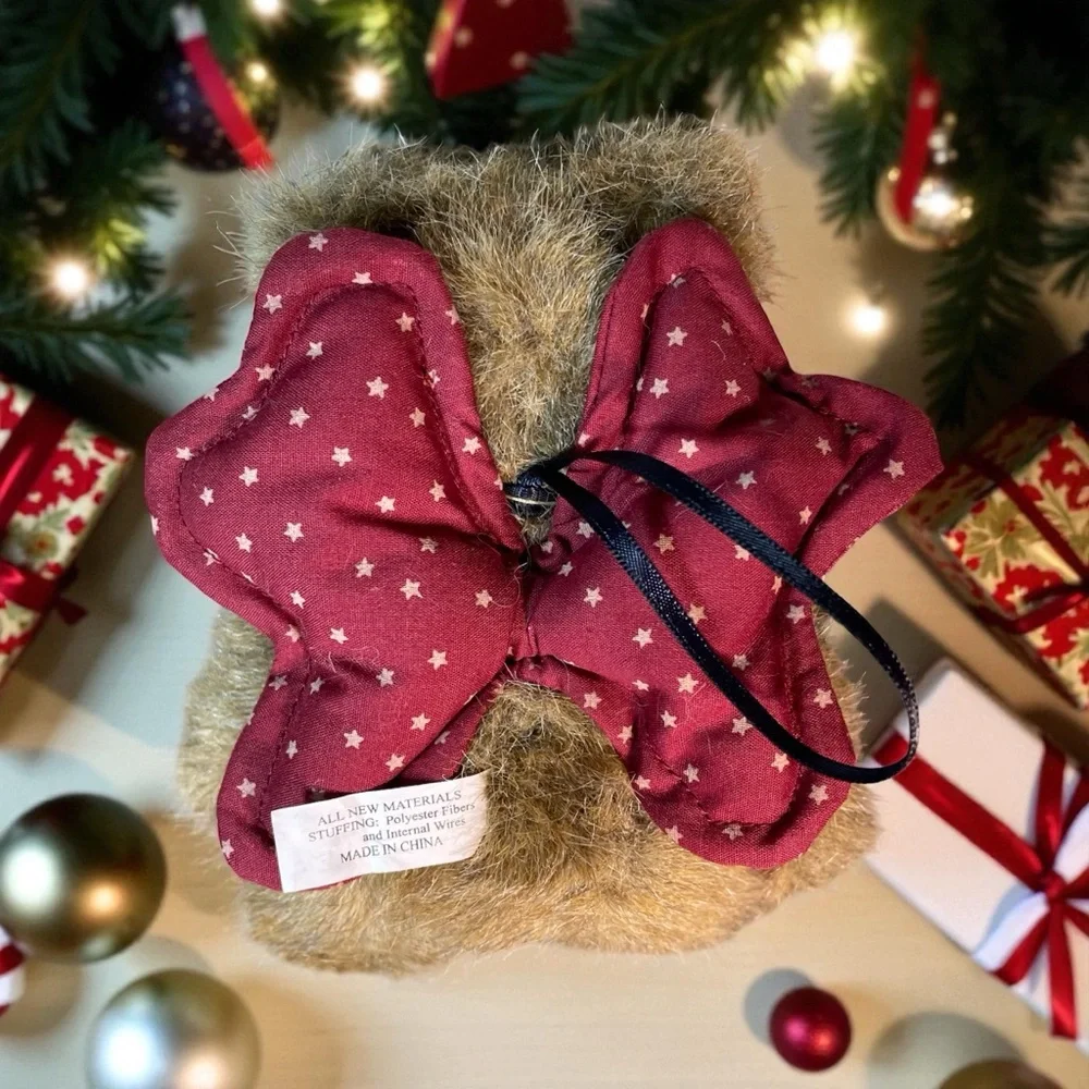 Vintage Boyds Bears The Archive Collection Plush Christmas Ornaments Set of 3